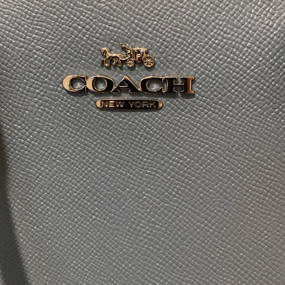 Coach Crossbody Handbag. Color: Blue. Size: 12”l x 4”w x 8”h. - Picture 3 of 7